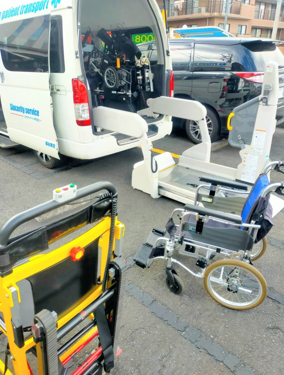 【介護タクシー・瀬谷区】色々な車いすで練習！